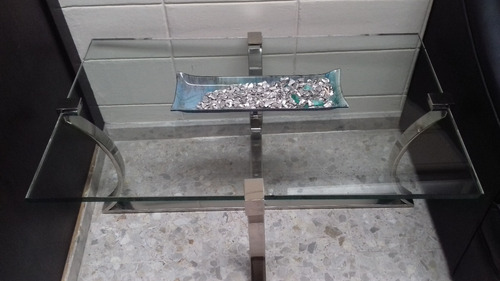 Mesa De Cristal Para Sala O Estancia (Usado)