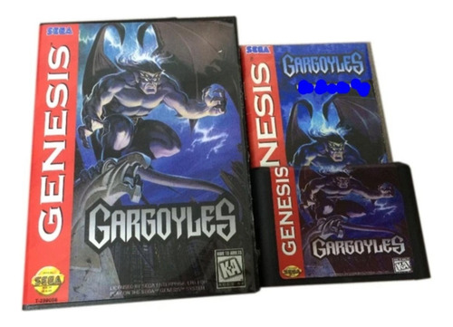 Casette Video Juego Gargoyles Para Sega Genesis 