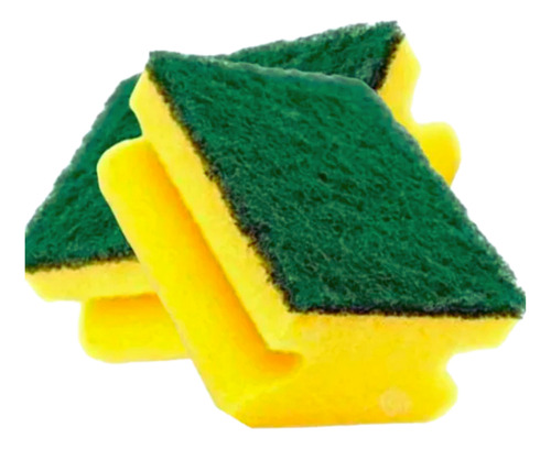 Esponjas Amarillas Acanalada De Cocina Aseo Pack 5