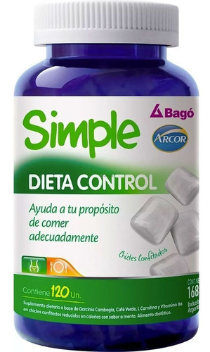 Simple Bago Dieta Control Perdida De Peso 120 Chicles