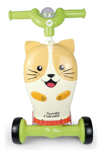 Patinete Infantil 2 Em 1 Scooty Cat Calesita Colorido