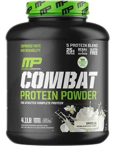 Proteina Combat Protein Powder Musclepharm 4 Libras 52 Serv
