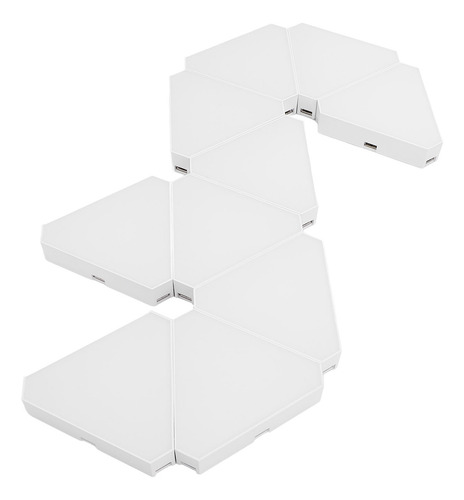 Luces Triangulares Rgb, 10 Juegos De Paneles Led, Empalmes,