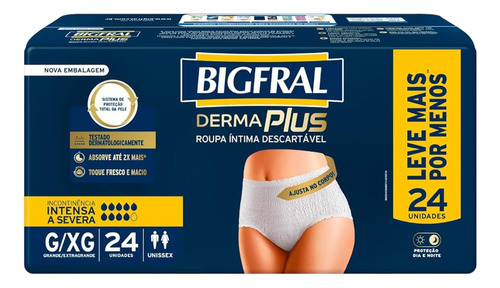 Ropa Interior Descartable Bigfral Pants Premium X 20 G / Xg