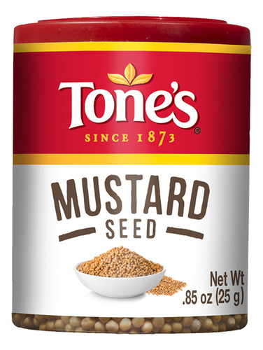 Mustard Seed Tone's 24g Semillas Mostaza Especias Condimento