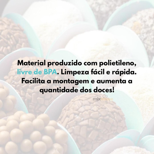 Placa Porcionadora De Doce 15g 104 Furos Brigadeiro Beijinho Branco