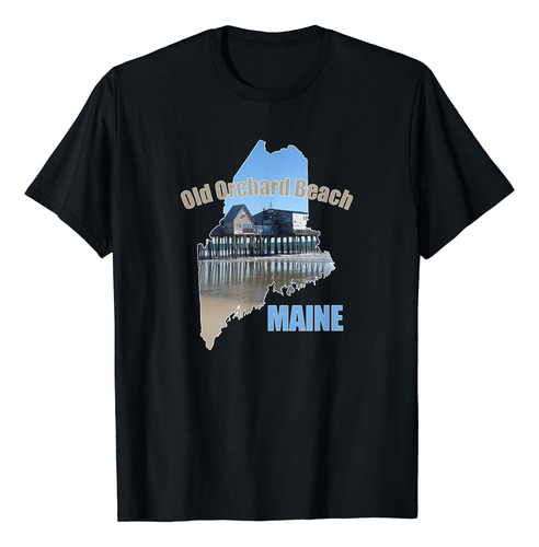 Camiseta De Recuerdo De Old Orchard Beach Maine Oob Pier Sho