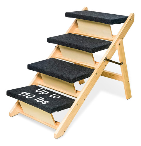 Escalera Para Perros 2 En 1/rampa Para Perros Con 4 Pelda...