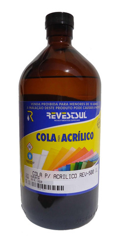 Cola Acrílico 1000ml Rev-500 Baixa Viscosidade + Barato