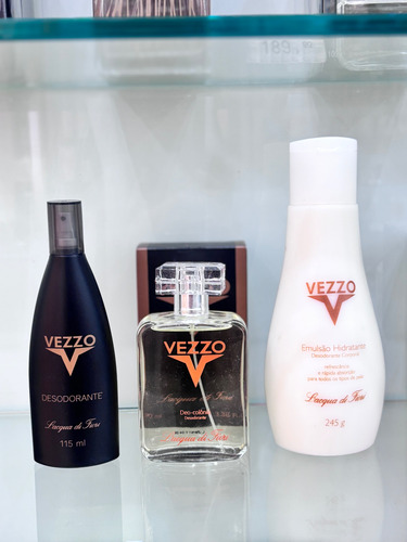 Kit Vezzo Com Hidratante, Desodorante Vezzo Lacqua Di Fiori