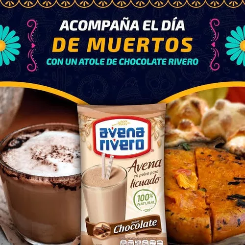 Avena en polvo para licuado sabor chocolate - Avena Rivero - 400 g