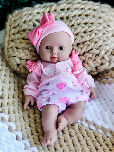 Bebé Reborn Original Silicona Sólida Timia Doll 30 Cm