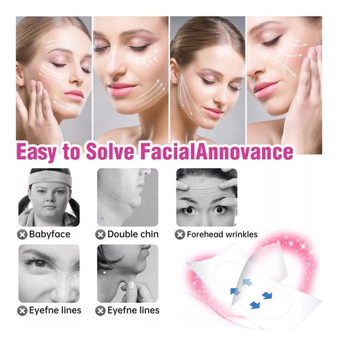 Párr. Cinta De Estiramiento Facial, Cinta Facial Invisible