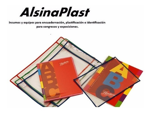 Fundas De Pvc Cosida C/ribete  P/cuaderno Nº1 X 5 Unidades