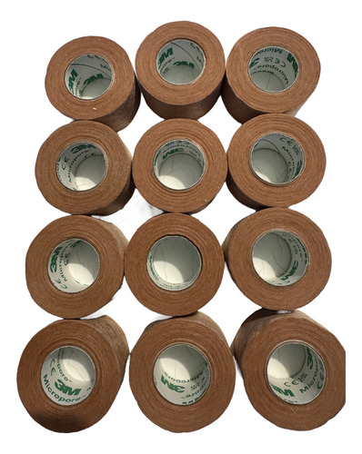 Cinta Micropore Piel 3m - 2.5cm X 3m - 12pc S/caja