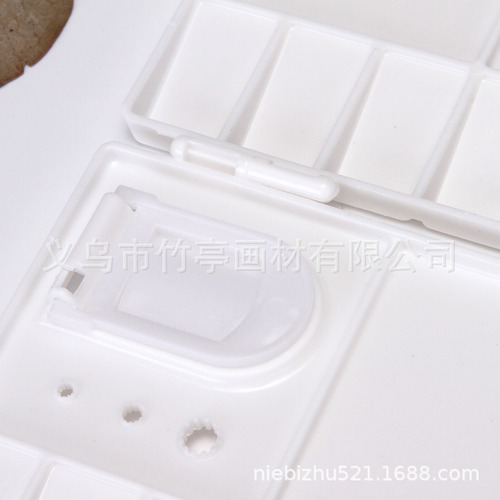 Paleta De Bandejas De Acuarela, Plegables, Blancas, Reversib