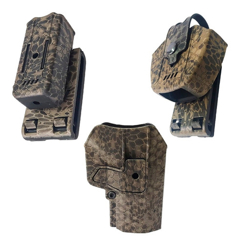 Imagen 1 de 10 de Funda Pistolera Bersa Porta Cargador Porta Esposas Boer
