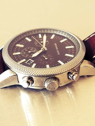 Relógio Michael Kors Cronógrafo Masculino Italiano = Seiko