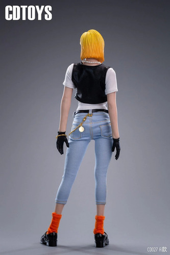 Imagen 4 de 8 de Set Ropa Y Cabeza 1/6 Cdtoys Phicen Dragon Ball Z Android 18