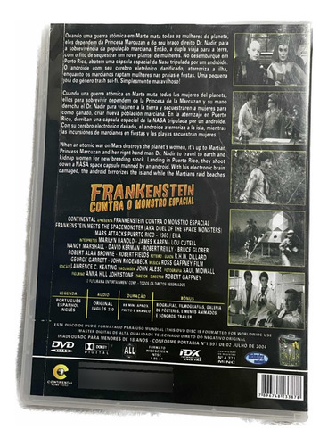 Dvd: Frankenstein Contra O Monstro Espacial - Trash Collecti (Usado)