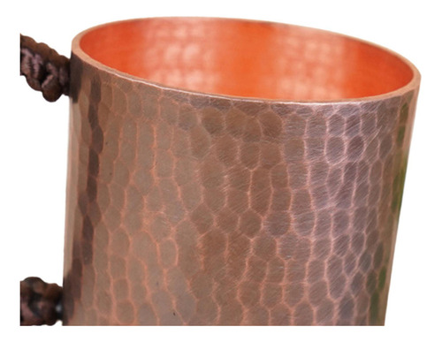 De Taza De Cobre De 100 Ml Con Asa, Taza De Agua Martillada,