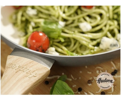 Wok De Aluminio Hudson Gris 28 Cm Con Antiadherente