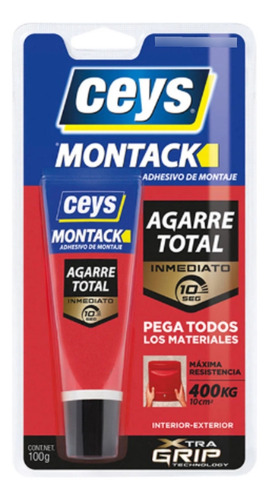 Pegamento Adhesivo De Montaje Montack Agarre Total Ceys