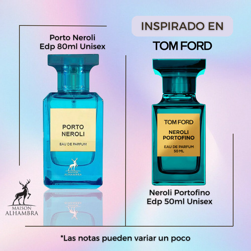 Perfume Porto Neroli Maison Alhambra Inspiración Tom Ford