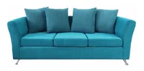 Comprar Sofa Sillon 3 Cuerpos En Chenille Pata Cromada Color Se Selecciona Luego De La Compra Diseño De La Tela Chenille Zaffiro