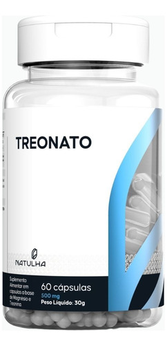 Kit 2x Magnésio Treonato 60 Cápsulas - Natulha Sabor Sem sabor
