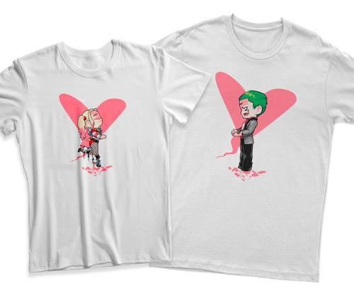 Playera Joker Y Harley Para Parejas Novios 2 Piezas #15