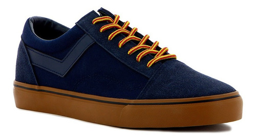 Pony Canvas/suede/rb Navy-brown