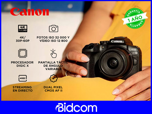 Cámara Fotográfica Canon Eos R10 Kit 18-45 Digic X De Fotos