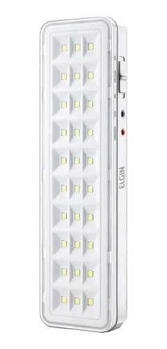 Imagem 1 de 3 de Luminária de emergência Elgin 48LEM30L0000 LED com bateria recarregável 2 W 100V/240V branca