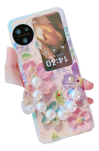 - Para Oppo Find N3flip Pearl Pulsera Funda De Teléfono