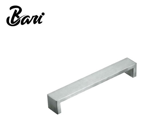 Tirador De Acero Inoxidable Plano Bari