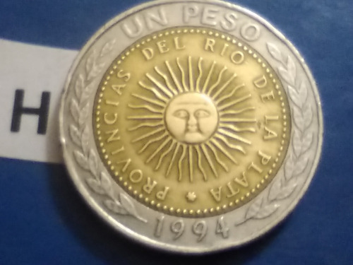 Moneda De La Argentina De 1 Un Peso Del Año 1994 Convertible