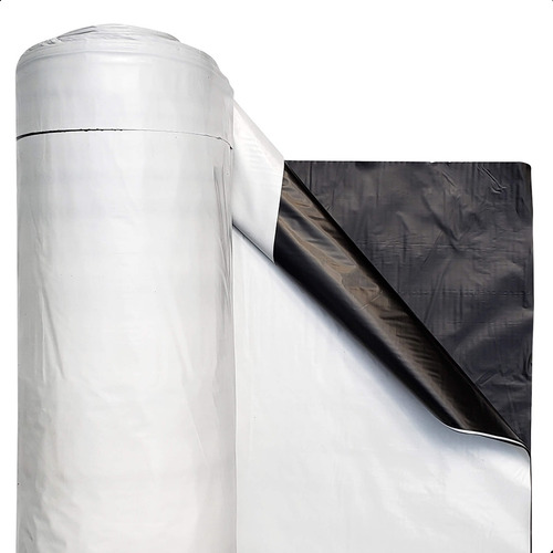 Lona Silagem 8x55m Preto E Branco Silo Grão Forragem Anti Uv