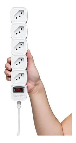 Imagem 4 de 6 de Regua 5 Tomada Filtro Linha Protetor Energia Intelbras