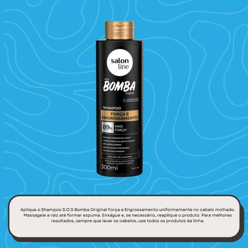 Salon Line Sos Bomba Força E Engrossamento Shampoo 300ml