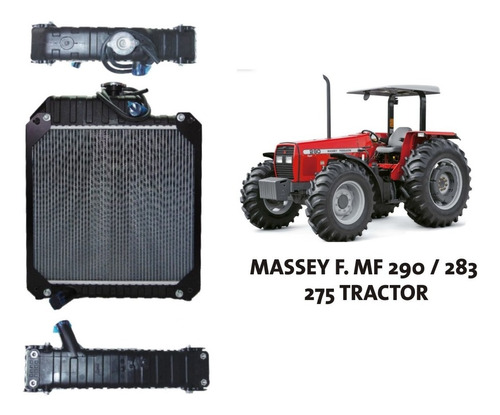 Imagen 1 de 6 de Radiador Tractor Massey F. Mf 290/283 /275    Oem 204400070 