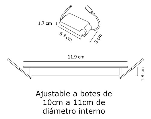 100 Pz Plafón Led Empotrable Luz 6w Ip20 Blanco Frío 6500k Blanco