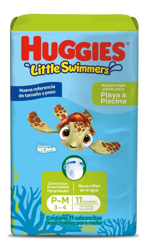 Huggies Little Swimmers Para Piscina P-m X 10 Unidades