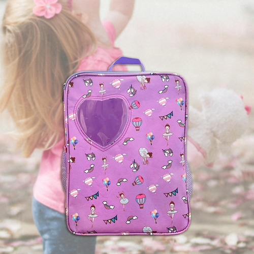 Estuche Porta Muñecas De 18 Pulgadas, Violeta