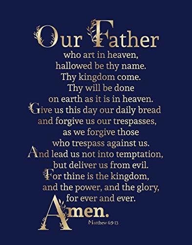 Pósteres Bible | The Lord's Prayer | Unframed 11 X 14 Print 