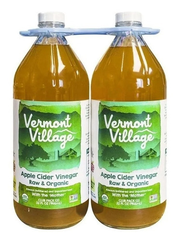 Vinagre Sidra Manzana Vermont - Ml A $35 Ref 2 Frascos De Vinagre