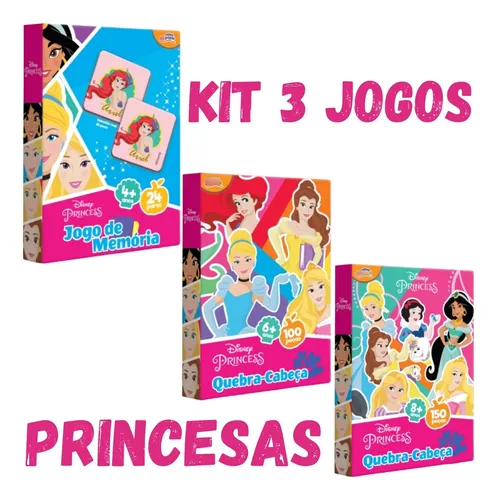 Kit Jogos Princesas Menina Educativo Interativo Infantil