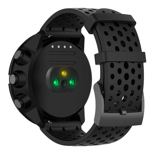 Malla De Silicona Para Suunto 9 & Suunto 7 Negra Medium