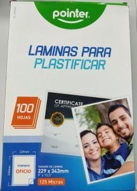 Laminas Para Plástificar Tamaño Oficio Pointer Mayor Y Detal