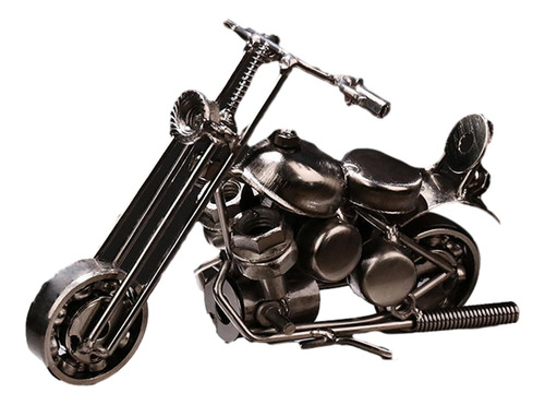 Modelo De Motocicleta Escultura De Estilo D 16cmx7cmx9cm